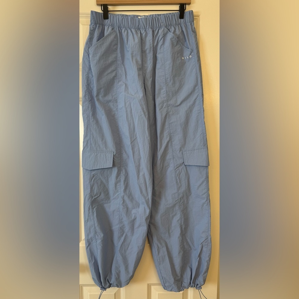Light Blue Cargo Jogger Pants